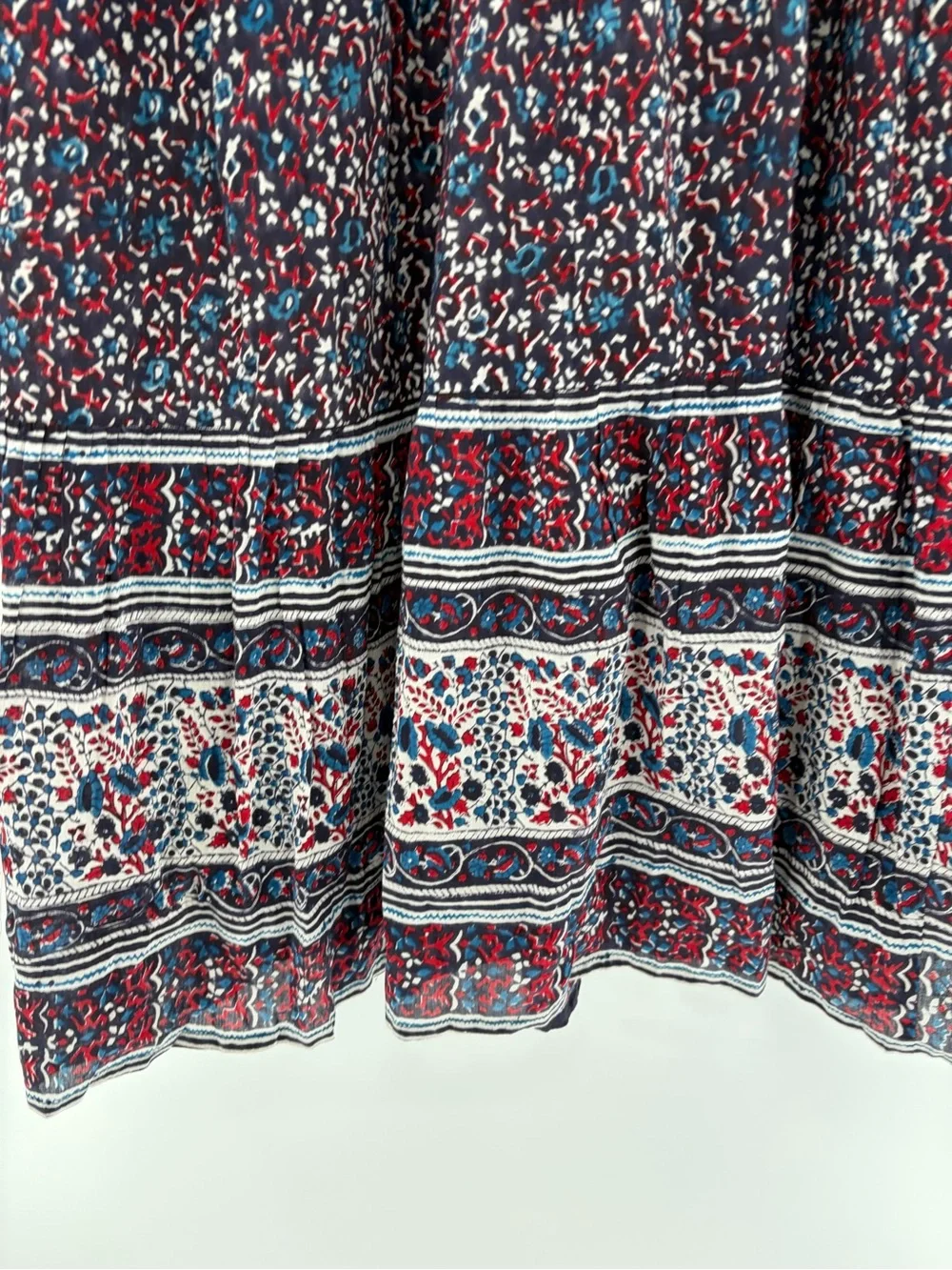Bell by Alicia bell bohemian tassel festival cotton mixed print dress maxi sz xs - Picture 7 of 14